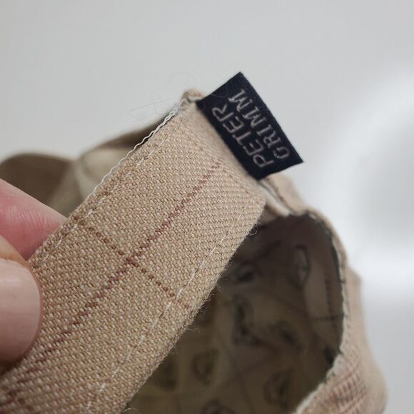 O'DELL BREWING COMPANY Peter Grimm FT COLLINS COLORADO tan plaid hat - Picture 2 of 10